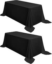 Cubre mantel negro largo